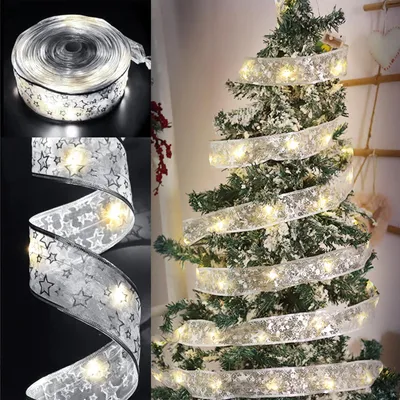 Weihnachtsband, 5 m, Spitze, Dekoration für Weihnachten, Fest