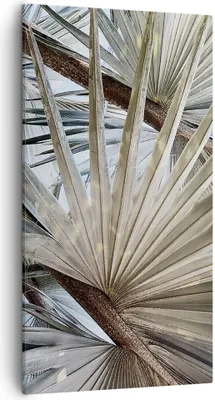 Produktbild von Bild auf Leinwand - Leinwandbild - Einteilig - Blatt Palme Natur - 55x100cm - Wand Bild - Wanddeko - Wandbilder - Leinwanddruck - Bilder - Wanddekoration - Leinwand bilder - Wandbild - PA55x100-5056