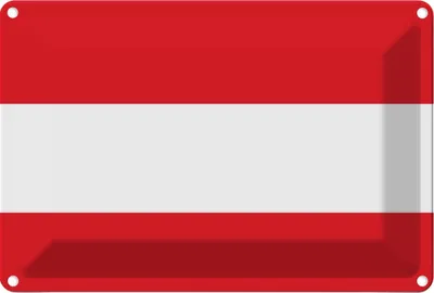 Produktbild von vianmo Blechschild 20x30 cm Österreich Austria Flagge Fahne Wappen