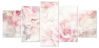 Image de LUMASOUL Tableau sur toile, tableau toile motif fleurs, tableau cadre bois, tableau 200x100cm pivoines 4
