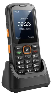 Produktbild von Avizar, Robustes Outdoor-Handy mit 2,8-Zoll-Display und Ladestation, Schwarz
