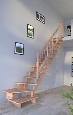 Obrázok produktu pre Drevené schodisko Lindos (buk) v ¼ točitom prevedení vpravo-100 cm-drevo-nerezové zábradlie-bez stúpačiek
