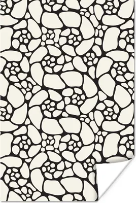 Produktbild von MuchoWow® Poster Natur - Muster - Blumen - Blätter 120x180 cm - Kunstposter