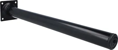 Produktbild von Möbelbein Tischbein Möbelfuss ø30mm rund Schwarz Sofafuss Bettstütze Metall Tischstütze 350mm Höhe