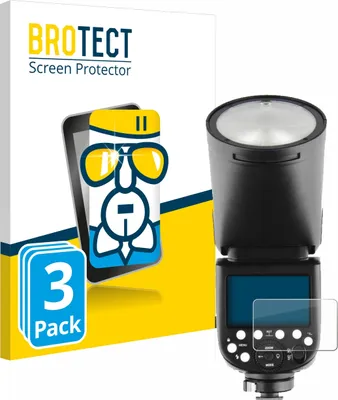 Produktbild von 3x BROTECT Schutzglas für Godox V1 Schutzfolie Panzer Folie Glas Display Schutz klar