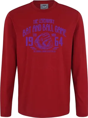 Produktbild von Übergrößen Longshirt Legandary Ball Game lila AHORN SPORTSWEAR Dark Red 6XL