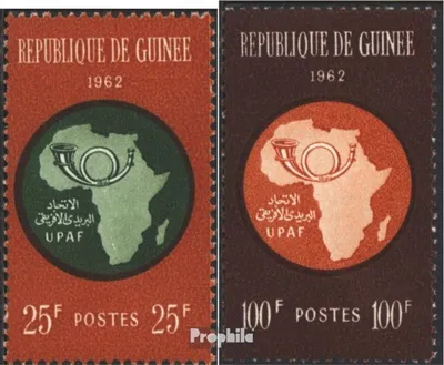Produktbild von Briefmarken Guinea 1962 Mi 105-106 (kompl.Ausg.) postfrisch UPAF