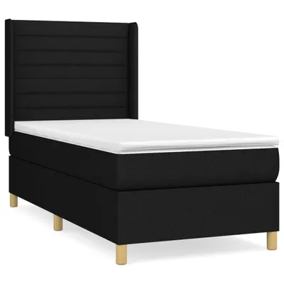Obrázok produktu pre vidaXL Boxspring posteľ s matracom čierna 80x200 cm látka