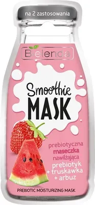 Produktbild von Bielenda Prebiotische Feuchtigkeits-Gesichtsmaske mit Erdbeere & Wassermelone, 10 g - Intensive Hautpflege