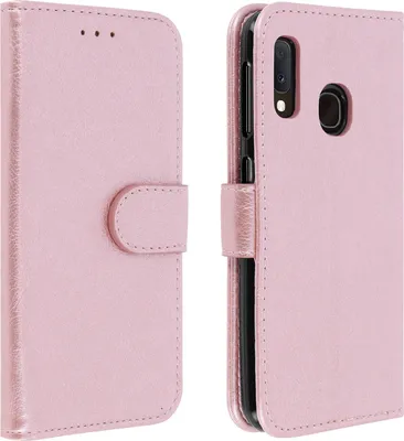 Immagine prodotto di Flip cover portafoglio, custodia in Pelle finta per Samsung Galaxy A20e - Oro rosa