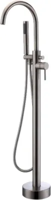 Immagine prodotto di Home Deluxe - Miscelatore freestanding di design - MOON Chrome - altezza: 115 cm, incl. doccetta I miscelatore freestanding per vasca da bagno doccia ingresso bagno