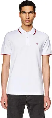 Image de Diesel Smith Polo à manches courtes Blanc M Hommes Blanc M