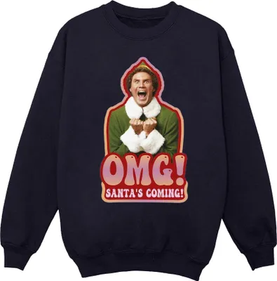 Produktbild von Elf - "Santa's Coming" Sweatshirt für Herren BI22584 (4XL) (Marineblau)