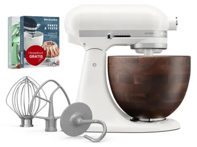 Produktbild von KitchenAid 5KSM156WBEPL, Standmixer, Weiß, Schlagen, Mixen, Whisking, 1,45 m, 4,7 l, Porcelain white