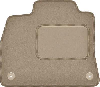 Produktbild von Fahrerfußmatte Velours beige passend für Audi e-Tron (2020-, Sportback) – mit Befestigungen – passgenau