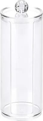 Produktbild von Wattepadhalter - Kunststoff - D7 x H19 cm - Wattepadspender transparent