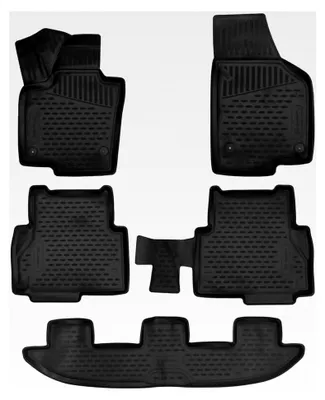 Produktbild von 3D Fußmatten für SEAT Alhambra (2017-2020), MPV, Mk2 (7N), (Europa), 5-teiliges Set