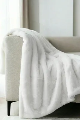 Produktbild von Weißer Kuscheldecke 150x200 RABBIT