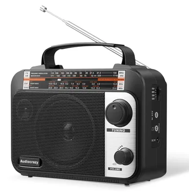 Zdjęcie produktu dla Radio transistorowe wielozakresowe AM/FM/SW1-2 z wejściem AUX i gniazdem słuchawkowym 3,5 mm