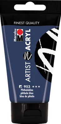 Produktbild von Marabu 12200002953, 75 ml, Blau, Tube, Wasserfest