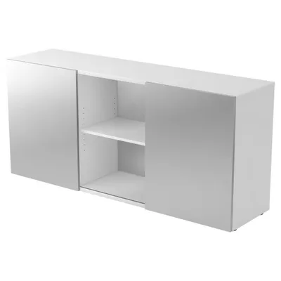 Zdjęcie produktu dla HAMMERBACHER 1780 Sideboard silber/weiß 3 Fachböden