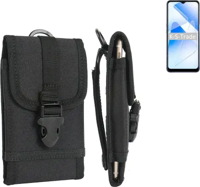 Produktbild von K-S-Trade Holster Handy Hülle kompatibel mit Oppo A53s 5G Holster Handytasche Gürtel Tasche Schutz Hülle Robust Outdoor schwarz