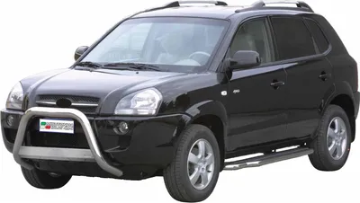 Image de Pare-buffle Avant pour Hyundai Tucson 2004-2009 63 mm en Acier Gris