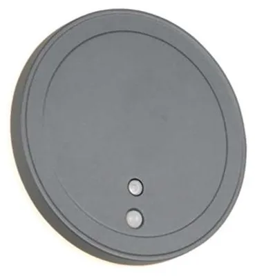 Image de Applique murale LED, aluminium, batterie, capteur, D 14 cm
