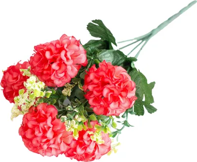Produktbild von 1 Bouquet gefälschte Blumen charmant langlebig 5 Köpfe realistische künstliche Hortensie Bouquet Gartenbedarf-Rosenrot