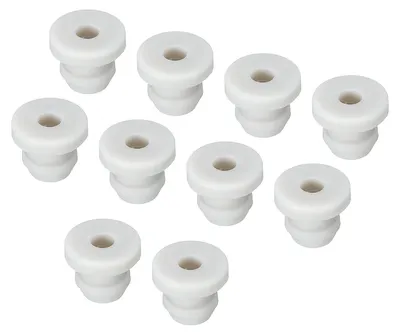 Gummiverschlusskappe 9 mm AD, 3 mm ID, grau, 10 Stück