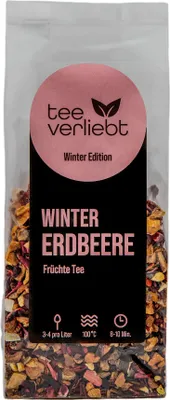 Produktbild von teeverliebt - Winter Erdbeere | 100g Früchtetee - Winter Edition