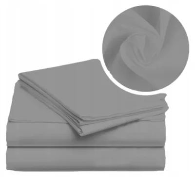Produktbild von Strefa Spania 160x210 cm Baumwolle Bettlaken Grau