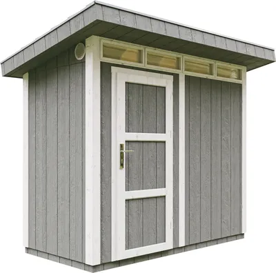 Produktbild von Gartenhaus  B161xL294xH239 cm 3m² mit Boden und Bitumenfliesen -TIMBELA M901 -CAVERNSTEEL