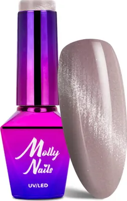 Produktbild von Molly Nails Crystal Water Cat Eye Hybrid-Nagellack, 8 g, Nr. 163