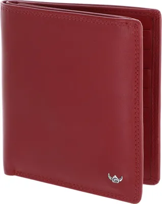 Image de Golden Head Cuir étui pour carte de crédit Polo RFID Protect Kombischeintasche ohne Münzfach 1255 Rot rouge foncé