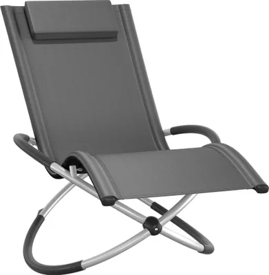 Image de Bain de soleil Paulina ergonomique, pliable, 150 kg - gris