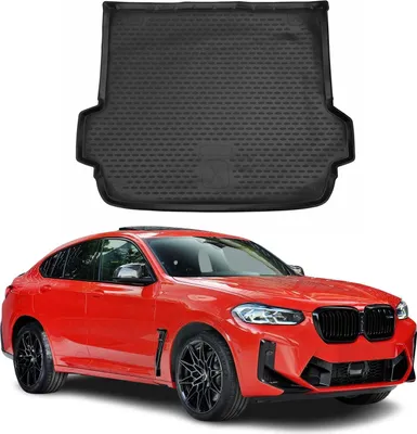 Image de OMAC Tapis de coffre pour BMW X4 G02 2018-2024 sur mesure en caoutchouc Noir
