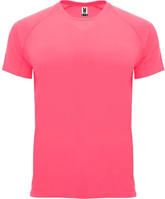Image de Roly Sport CA0407 | T-shirt Bahreïn à manches raglan - Couleur : Fluor Pink Lady 125 - Taille : XXL
