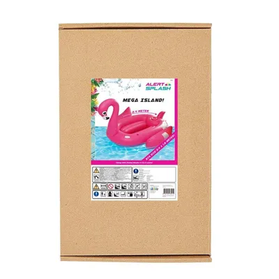 Produktbild von Alert aufblasbare Insel kleiner Flamingo 240x180 cm