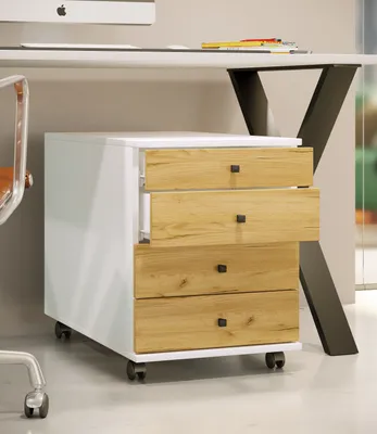 Produktbild von VCM Rollcontainer | Beistellcontainer mit Schubladen | Maße ca. H. 57 x B. 42 x T. 75 cm | Bürocontainer – Lona