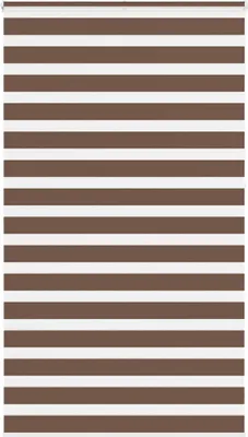 Image de Store zèbre marron 125x230cm largeur du tissu 120,9cm polyester