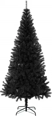 Obrázek produktu pro Maison Exclusive – Umělý vánoční stromek se stojanem, černý, 180 cm, PVC