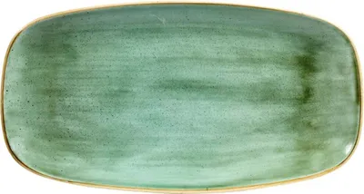 Produktbild von Churchill Stonecast Rechteckige Teller, Meerfenchelgrün, 189 x 355 mm