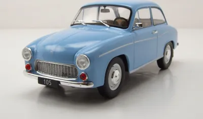 Produktbild von Whitebox 124218 Syrena 105 1975 hellblau 1:24