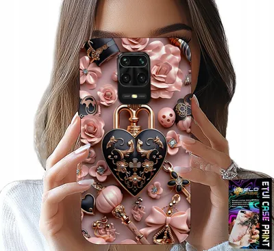 Obrázek produktu pro Pouzdro Pro Xiaomi Note 9 Pro / 9S - Feminine Designs Padlock Heart Case + Sklo