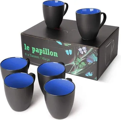 Zdjęcie produktu dla Zestaw 6 kubków do kawy: espresso i cappuccino
