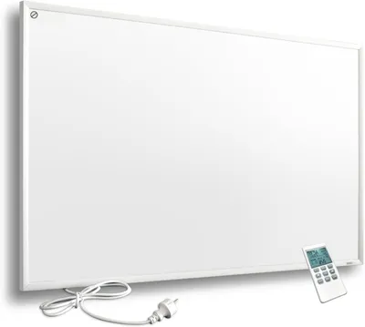 Obrázok produktu pre Infračervené vykurovacie panely – Elektrické vykurovanie – Na vykurovanie miestností – S termostatom – 900 wattov – Biele