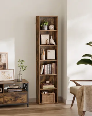 Produktbild von VASAGLE Bücherregal, mit 6 Ebenen, Standregal, Aufbewahrungsregal, für Wohnzimmer, Büro, Schlafzimmer, Arbeitszimmer, 24 x 40 x 178,5 cm