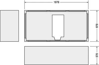 Produktbild von Duravit Duravit Wannenträger f 700341