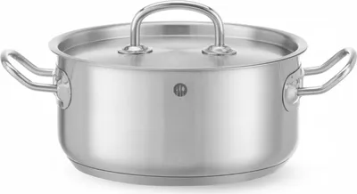 Produktbild von HENDI Bratentopf m/Deckel  Edelstahl 200x95 mm 3 l     Kitchen Line